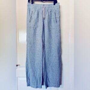 Athleta Cabo Linen Wide Leg Pants size 4